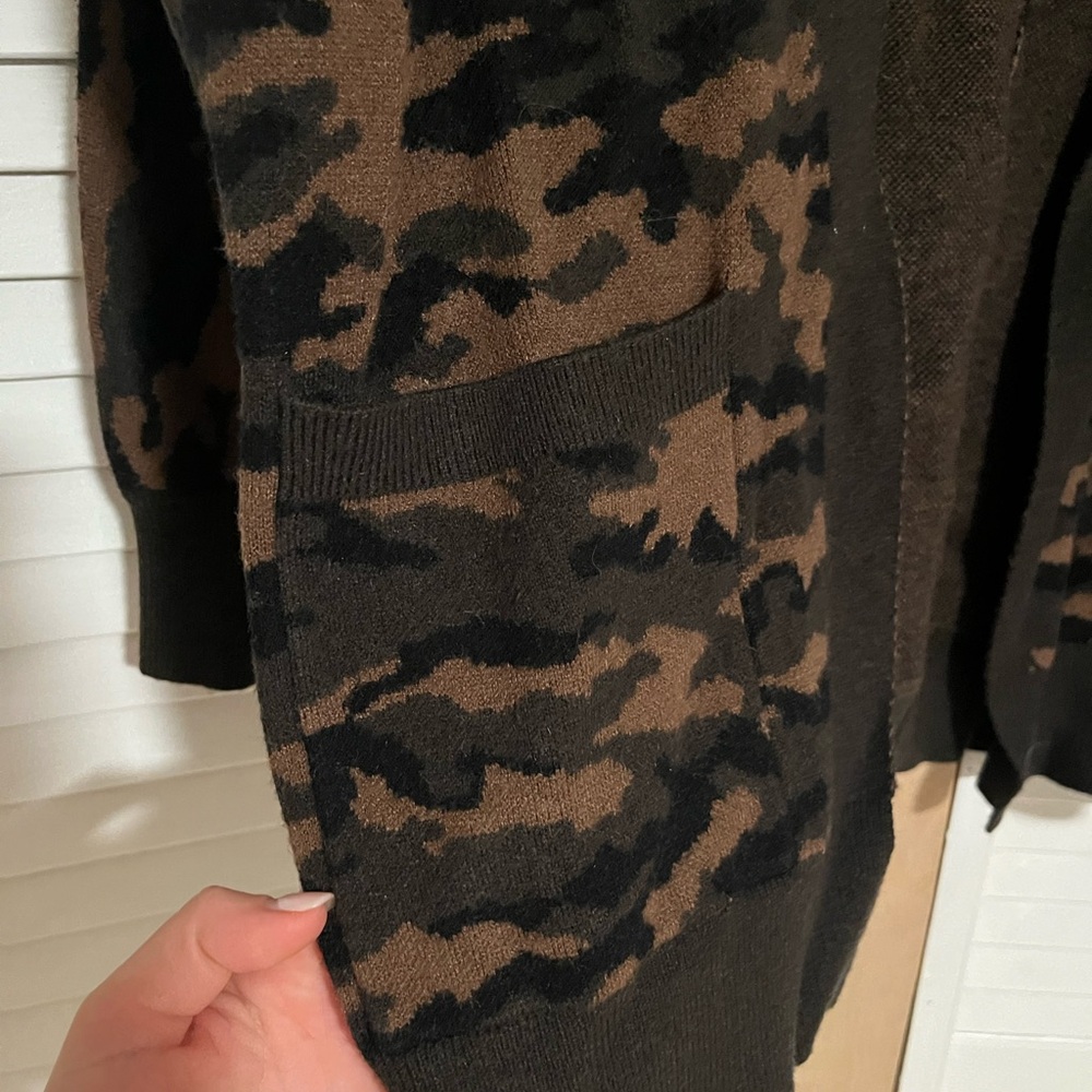 Camo Print Cardigan - Picture 4 of 5